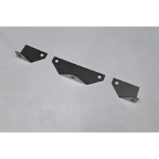 Dashboard heater control brackets