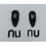 Rear brake drum lever dust covers with clips