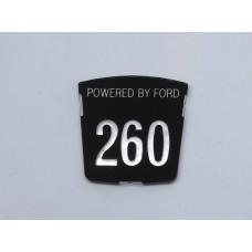 Motif badge - Powered by Ford 260 (Tiger) Motif badge - Powered by Ford 260 (Tiger)