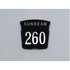 Motif badge - Sunbeam 260 (Tiger)
