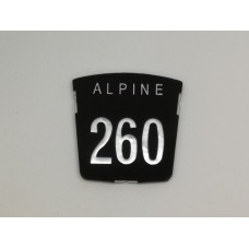 Motif badge - Alpine 260 (Tiger) Motif badge - Alpine 260 (Tiger)