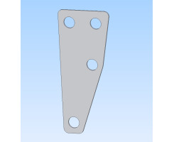 Door hinge shim (bottom post) Door hinge shim (bottom post)