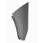Front wing rear fillet with drip rail (left-side)