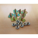 Upper grill finisher retaining clips and nuts (pk of 8)