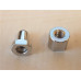 Convertible soft-top rod spigot and lock-nut Convertible soft-top rod spigot and lock-nut