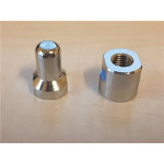 Convertible soft-top rod spigot and lock-nut