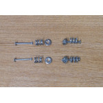 Rear brake shoe pins and springs (late) Rear brake shoe pins and springs (late)